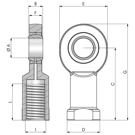 Picture 2/2 -Ball joint end - NBSC10UK