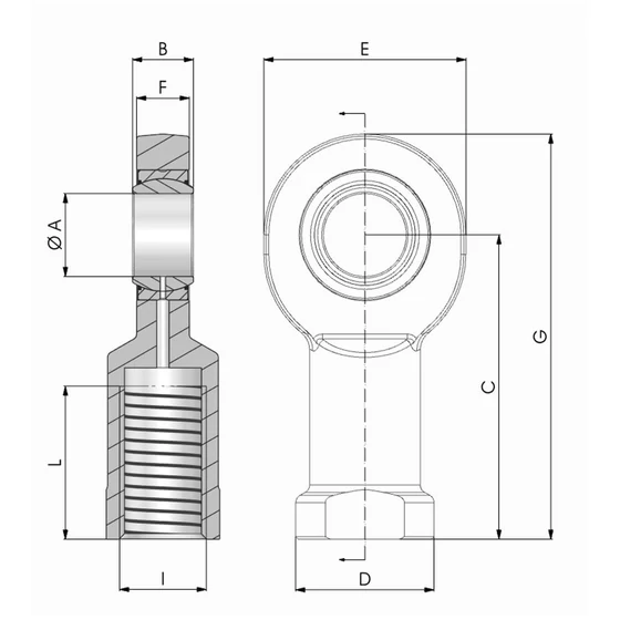 Picture 2/2 -Ball joint end - NBSC80UK2RS