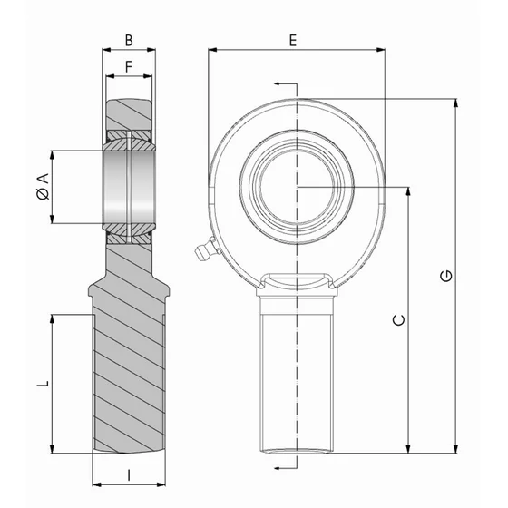 Kép 2/2 - Rúdvég menetes - SD 60 ES 2RS - SA60ES-2RS
