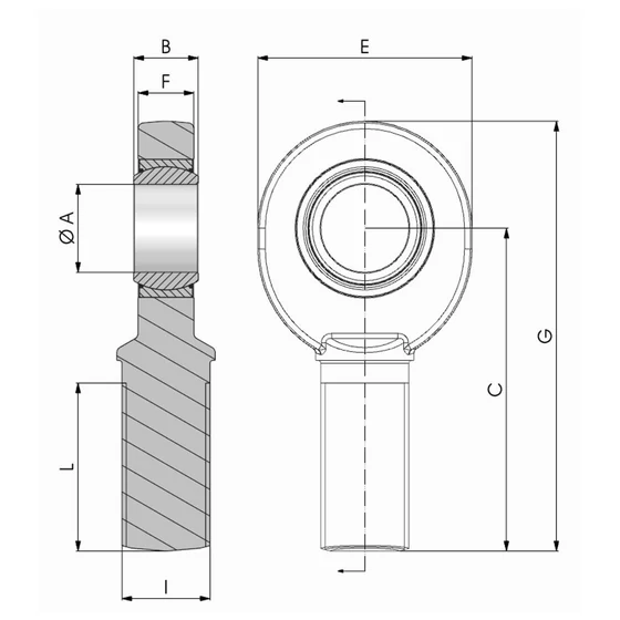 Picture 2/2 -Ball joint end - NBSD80UK2RS