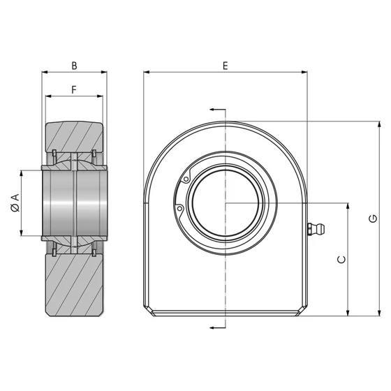 Kép 2/2 - Hengervég hegeszthető - SN 90 L - WS90CE-N
