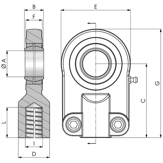Picture 2/2 -Ball joint end - NBSN40S