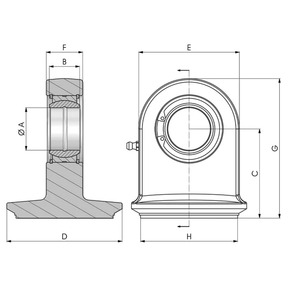Picture 2/2 -Ball joint end with end plug - NBSN50PF120