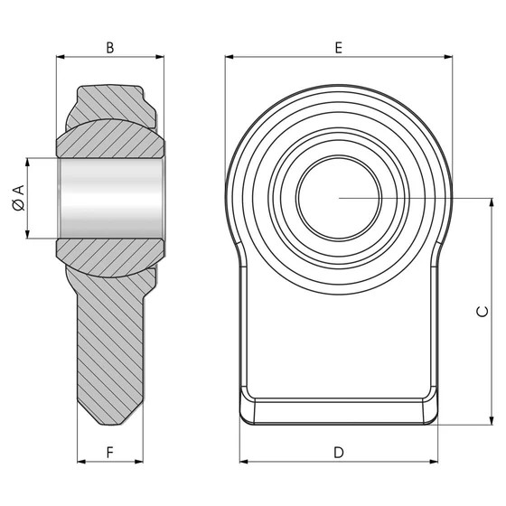 Kép 3/3 - Rúdvég hegeszthető - TS BR 45 69 A=25.4mm