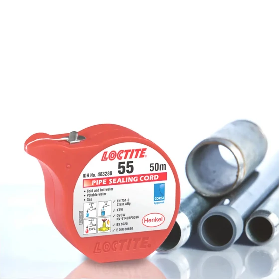 Kép 2/2 - Menettömítő zsinór - LOCTITE 55 / 50m - fém és műanyag menetekre