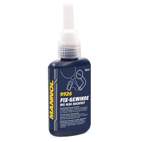 Kép 2/2 - Csavarrögzítő állandó - MANNOL 9927 / 10ml - erős rögzítés
