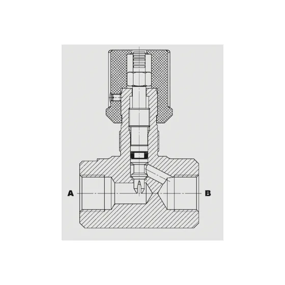 Picture 2/4 -Double-acting control valve in line - G3/4" - DV-16