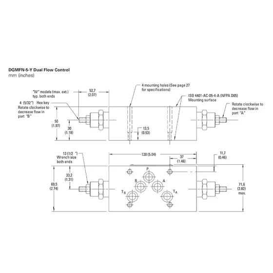 Picture 3/3 -Throttle check sandwich valve - DGMFN 5 Y A1W B1W 30