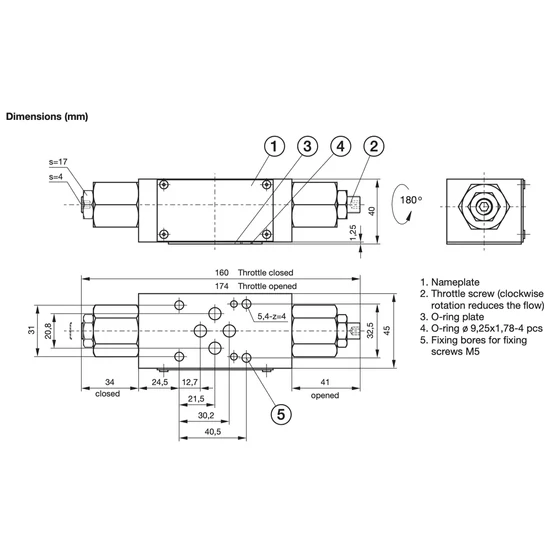Picture 3/4 -Throttle check sandwich valve - (Z2FS10) VP-NDV-10