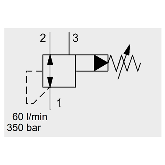 Picture 2/2 -Pressure reducing cartridge - SAE08 - DR08P-01-C-N-330V - 6-228bar