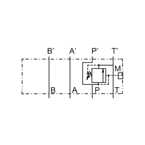 Picture 3/3 -Pressure relief sandwich valve - NA10 - P-port - RDM3PT15SVG - 3-150bar