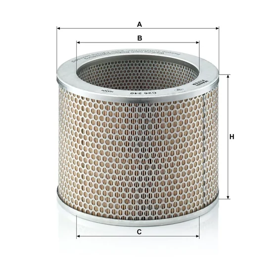 Picture 2/2 -Air filter element - C 26 240