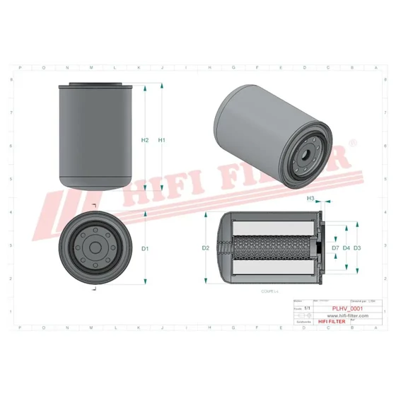 Picture 2/2 -Spin-on element - SH63061 - G3/4" - 10mic. - Tigretrac
