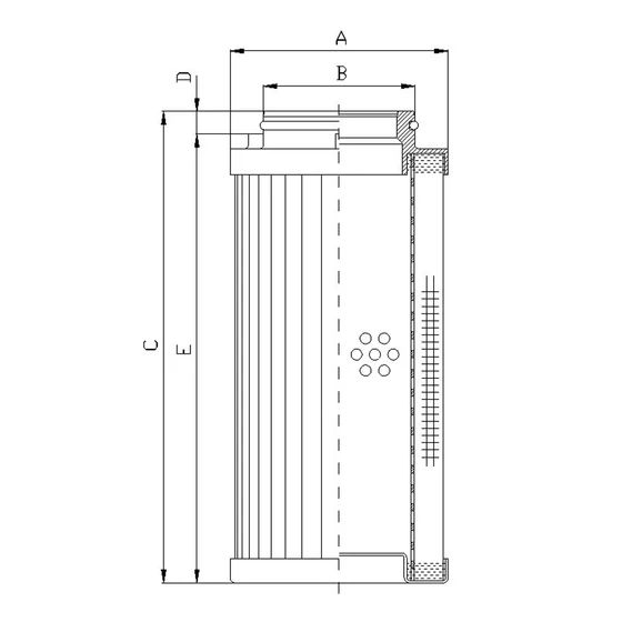 Kép 2/2 - Szűrőbetét nyomóági - G01068 - kiváltó
