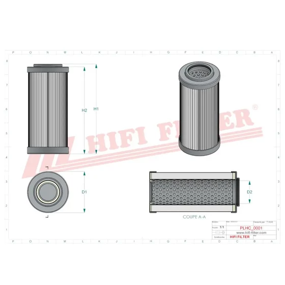 Picture 2/2 -Pressure line filter element - HC9020FKS4H - A10mic. - interchange