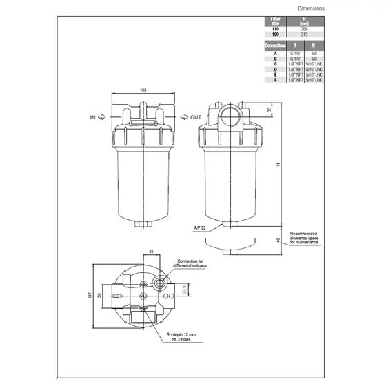 Picture 4/4 -Pressure line filter complete - LFEX110BAA6M25NP01