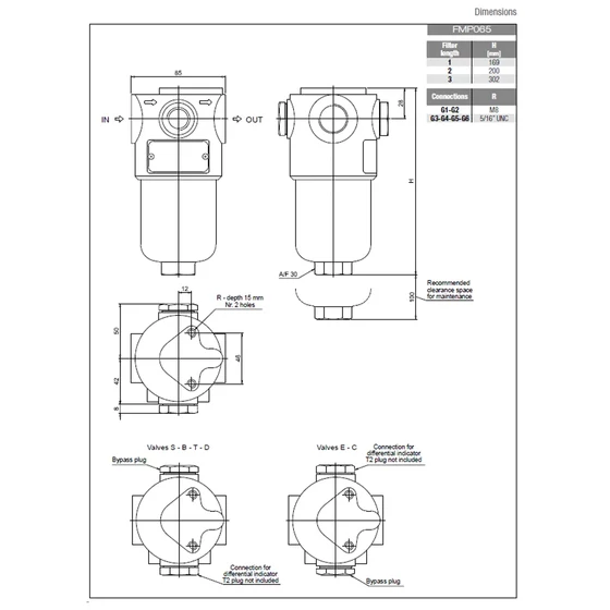 Picture 5/5 -Pressure line filter complete - FMP0651BAG2A10NP01