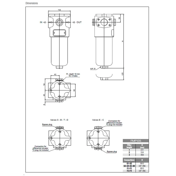 Picture 5/5 -Pressure line filter complete - FMP1351BAG2A10NP01