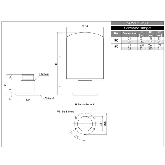 Picture 2/3 -Air breather spin-on filter - SCS100FG1A03A
