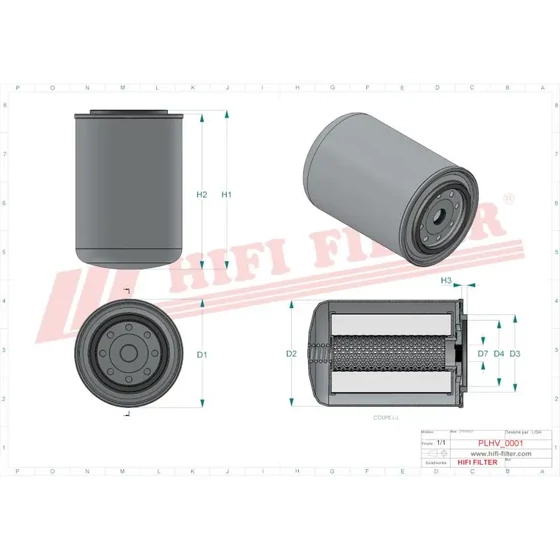 Picture 2/2 -Spin-on element - SH56106 - 1"UNF - 10mic.