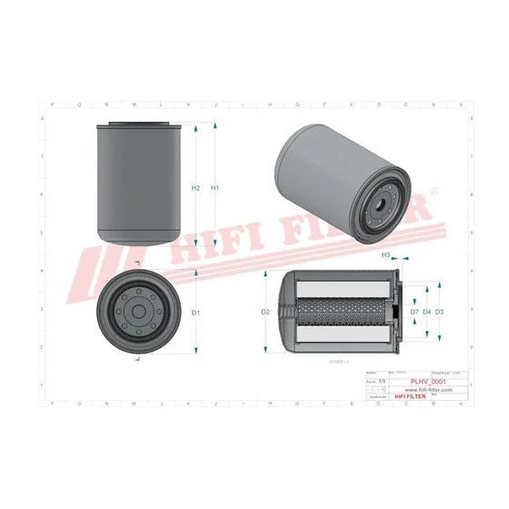 Picture 2/2 -Spin-on element - HC35 - 1.1/2"UN - 10mic. - interchange