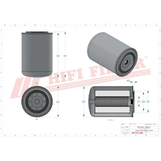Picture 2/2 -Spin-on element - SH76955 - G5/4" - A10mic.