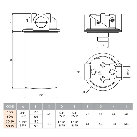 Picture 3/3 -Spin-on element - SOE.5.25 - G3/4" - 25mic.