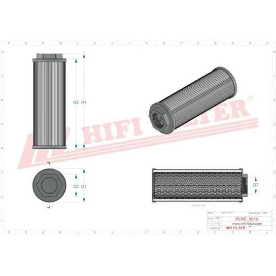 Picture 2/2 -Suction strainer - SF64B-100-GR90 - 1" - 90mic.