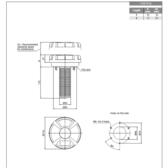 Picture 2/2 -Oil filler and air breather - TAP1141L10A1P01