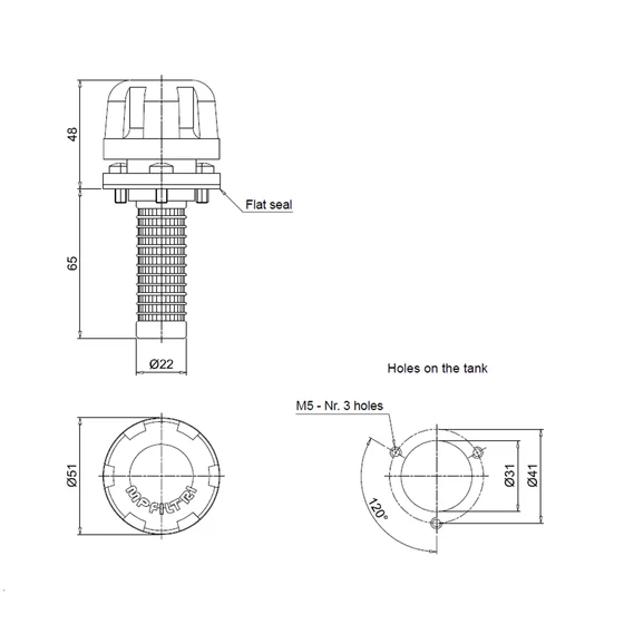 Picture 2/2 -Oil filler and air breather - TAP50C10A01P01