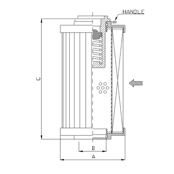 Picture 2/2 -Return line filter element - MPF1001 - P10mic. - interchange
