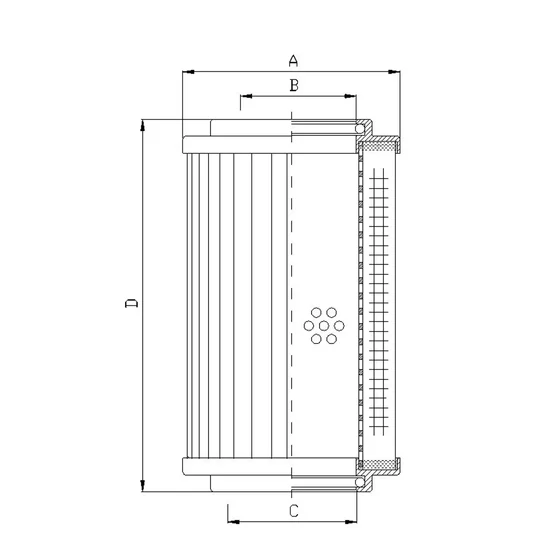 Picture 2/2 -Return line filter element - CU630 - A25mic. - interchange