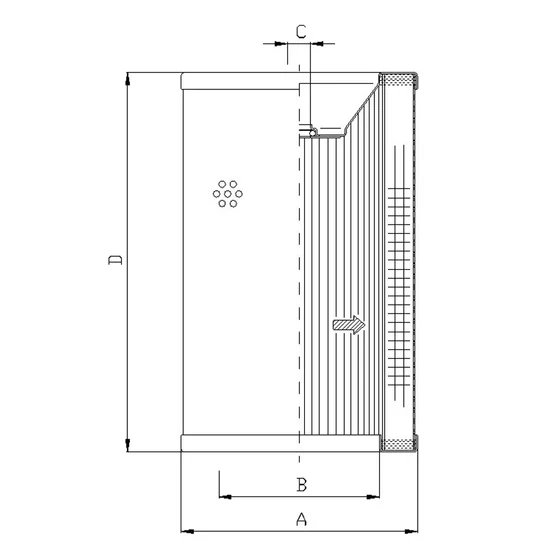 Picture 2/2 -Return line filter element - MR6304 - A10mic. - interchange