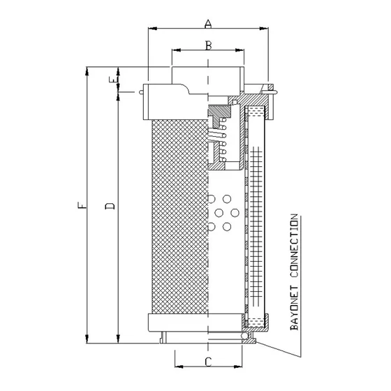 Picture 2/2 -Return line filter element - 0165 R 010 BNHC - interchange
