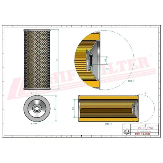 Picture 2/2 -Return line filter element - MR2504 - A10mic. - interchange