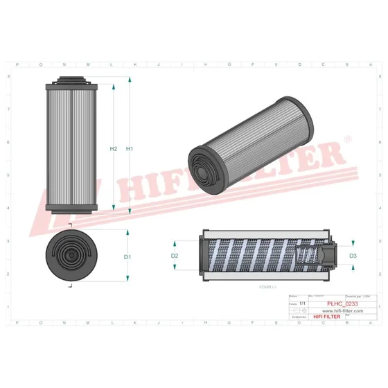 Picture 2/2 -Return line filter element - MPF1001 - A25mic. - interchange