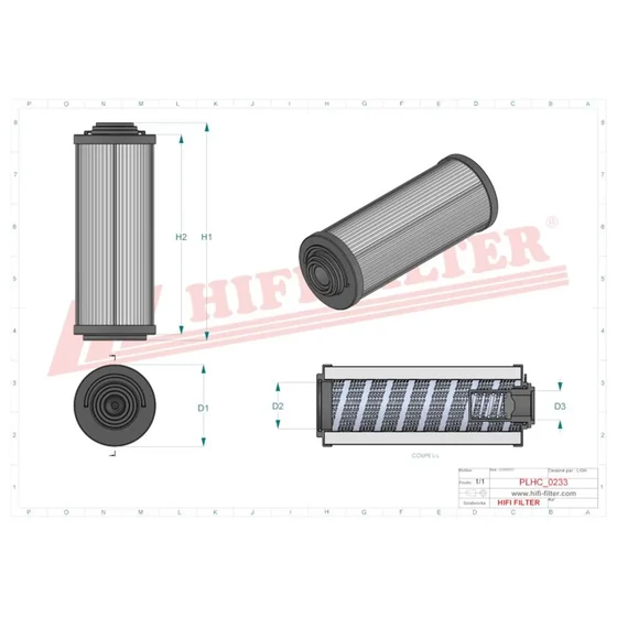 Picture 2/2 -Return line filter element - MPF1003 - A25mic. - interchange