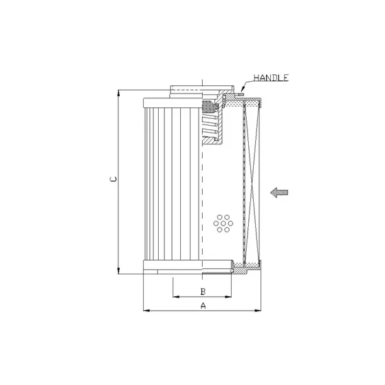 Picture 2/2 -Return line filter element - MPF4003 - A10mic. - interchange