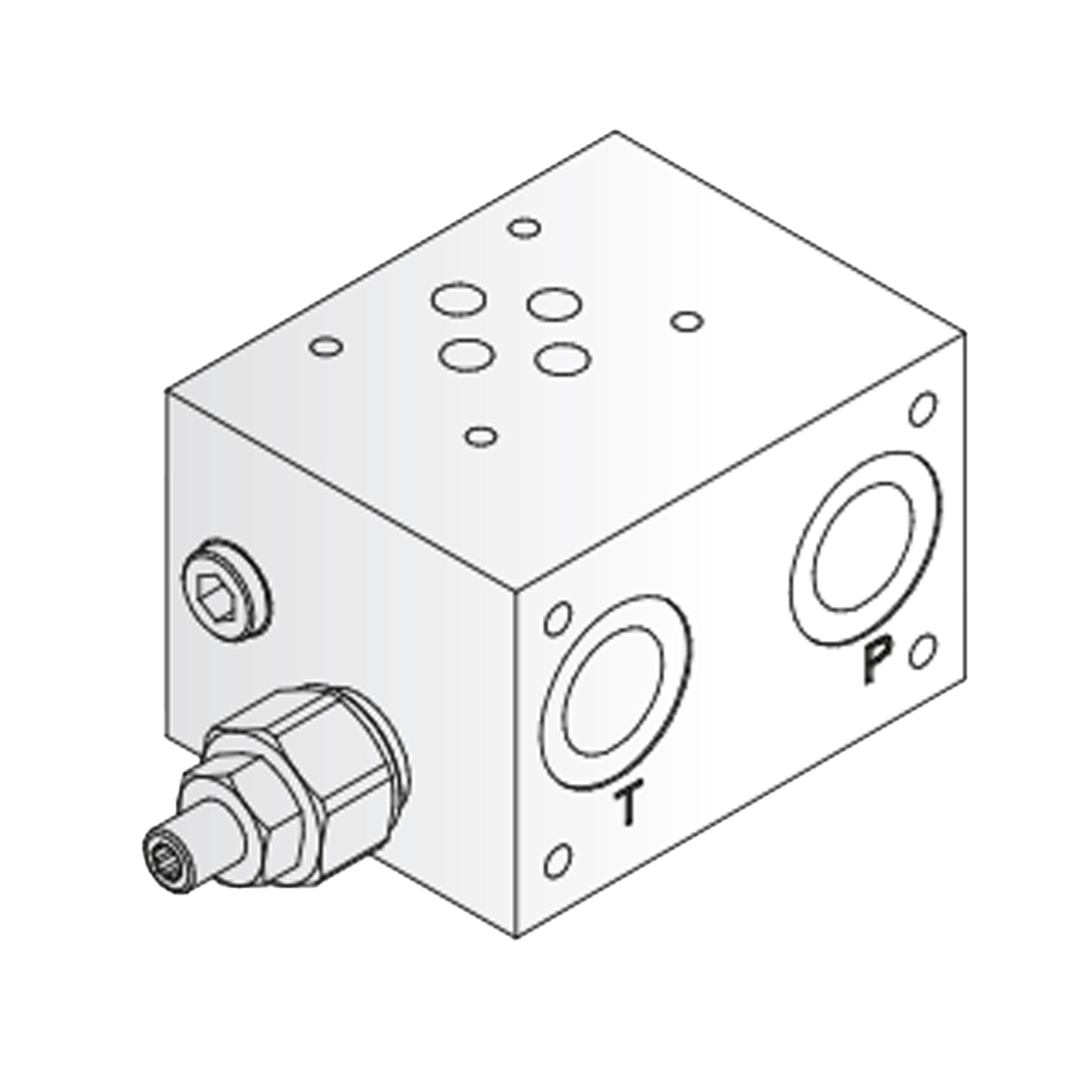 Subplate - NG06 - 100-350bar - ES 610-08-38-1-4-H