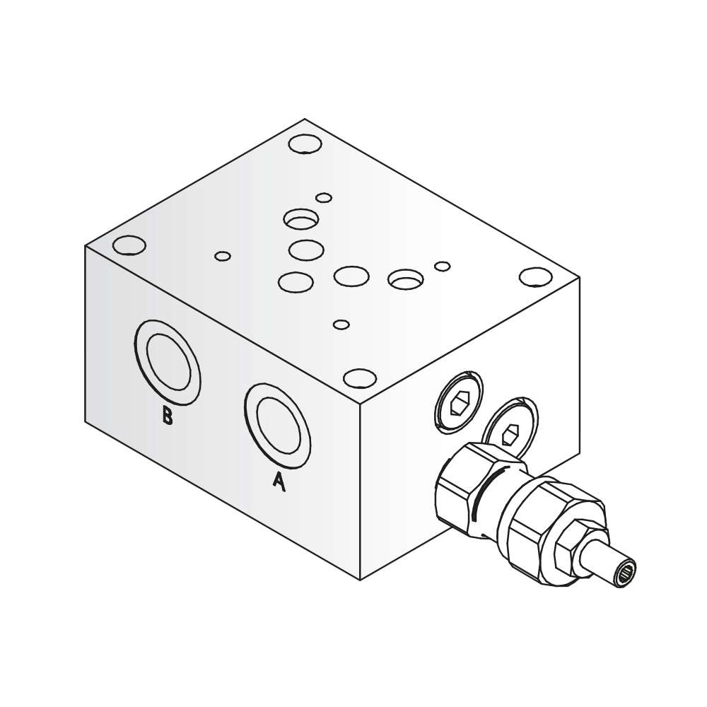Subplate - NG10 - 75-250bar - ES 10-09-12-1-3-H