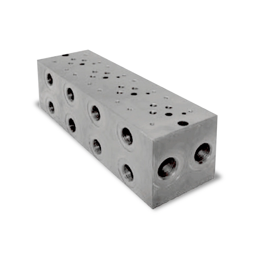 Sorblokk - NG06 - 3 tagos - acél - oldalsó - G3/8