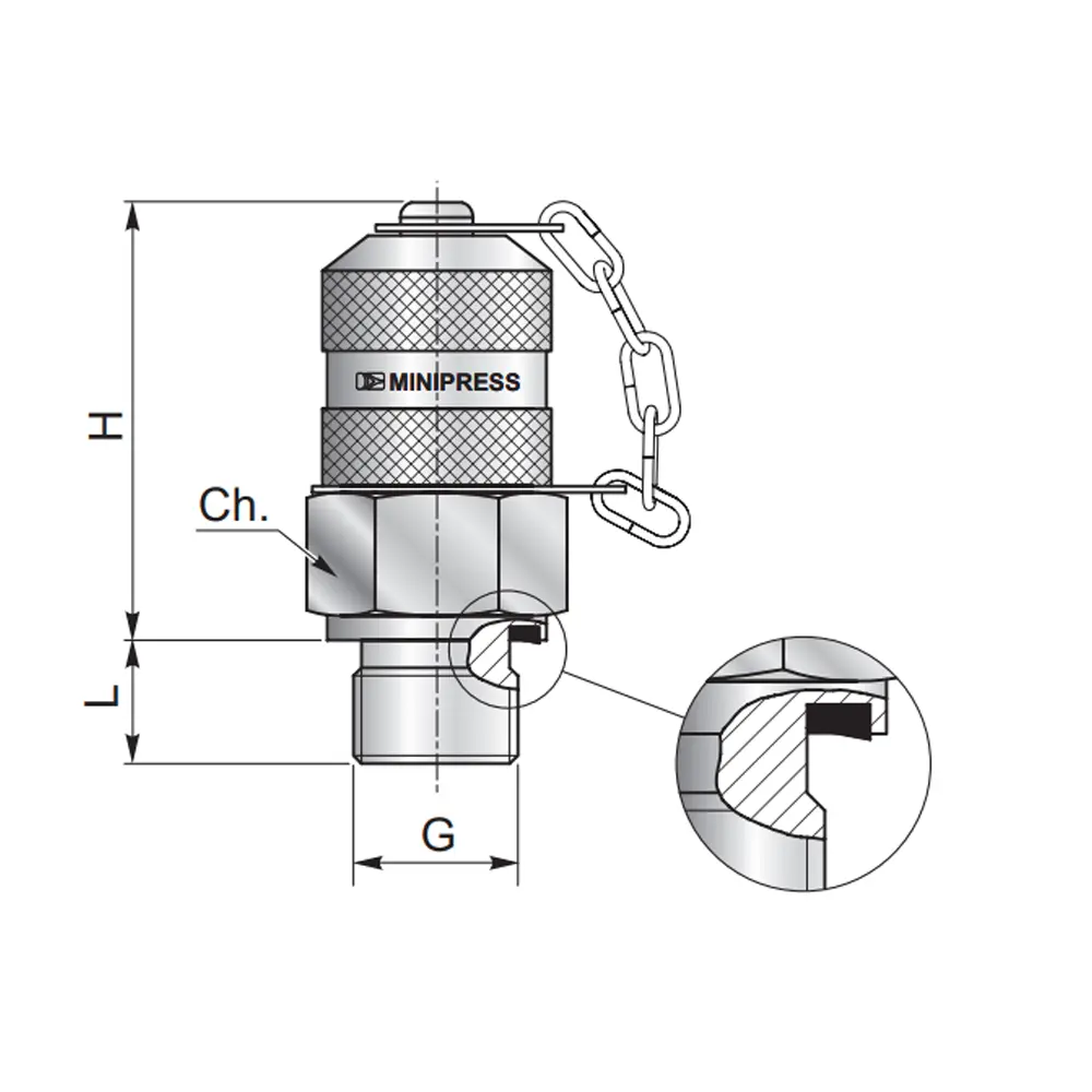 Test Point - EMA3 M12×1,5 - MNMB C M12×1,5