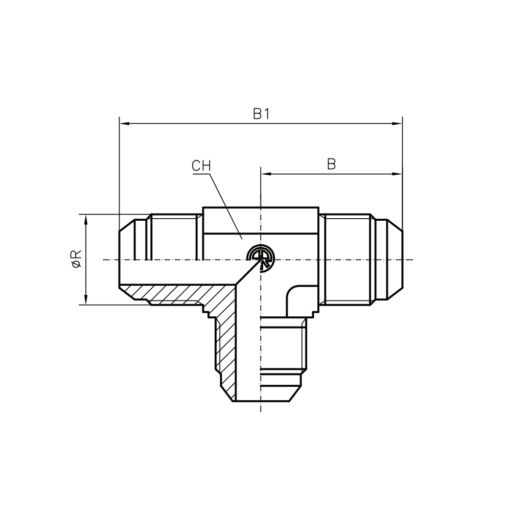Tube Coupling - (T-UNF) - JIC 7/16