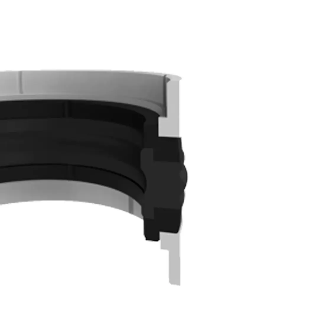 Piston seal (K17/P55) - 032×024×15,5/3,2 - POM+NBR